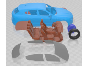 Maserati Levante 2017 Printable Car 3D 打印模型