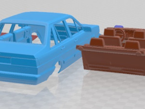 Volkswagen Santana 1985 Printable Car 3D 打印模型