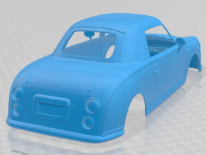 Nissan Figaro 1991 Carrosserie Imprimable Modèles 3D en vedette