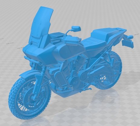 Harley Davidson Pan America 2020 Printable Motorbike 3Dプリントモデル .c4d .max .obj .3ds .fbx .stl .blend 