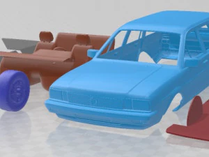 Carro imprim&iacute;vel Volkswagen Passat B2 variante 1981 Modelo de Impressão 3D