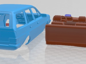 Volkswagen Passat B2 Variant 1981 Printable Car Model do druku 3D