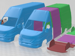 Iveco Daily Van L3H3 2024 Printable Modelo de impresión 3D