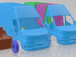 Iveco Daily Van L3H3 2024 Printable 3D Print Model
