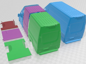Iveco Daily Van L3H3 2024 Printable 3D 打印模型