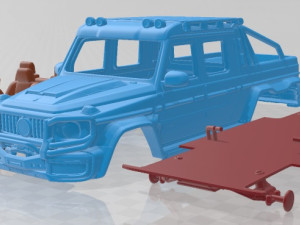 Brabus XLP 800 6x6 Adventure 2023 Printable Car 3D Print Model