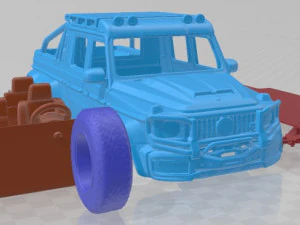 Brabus XLP 800 6x6 Adventure 2023 Printable Car 3D Print Model