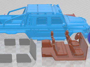 Brabus XLP 800 6x6 Adventure 2023 Printable Car 3D-Druckmodell