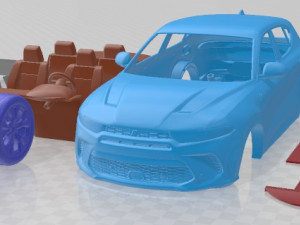 Dodge Hornet GT GLH 2023 Printable Car 3D Print Model