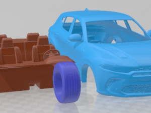 Dodge Hornet GT GLH 2023 Printable Car 3D Принт Модель