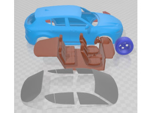 Dodge Hornet GT GLH 2023 Printable Car 3D Принт Модель