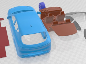 Dodge Hornet GT GLH 2023 Printable Car 3D Принт Модель