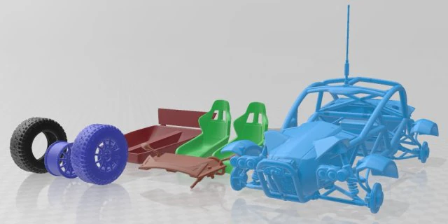 Ariel Nomad 2018 Buggy Sport Printable 3D Print Model .c4d .max .obj .3ds .fbx .stl .blend 