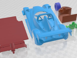Radical SR1 XXR 2024 Sport Printable Car 3D Print Model