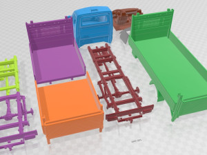 Dodge Sprinter Dropside Tail Lift 2009 Printable Van Modèles 3D en vedette