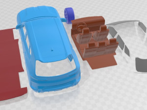 XM Label Red G09 2023 Printable Car 3D Print Model
