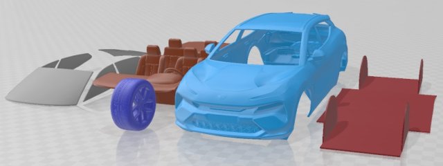 Lotus Eletre S 2023 Crossover Printable Car 3Dプリントモデル .c4d .max .obj .3ds .fbx .stl .blend 