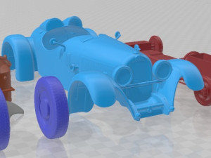 Austro Daimler 1929 Printable Car 3D-Druckmodell