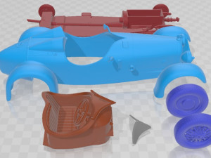 Austro Daimler 1929 Printable Car 3D-Druckmodell