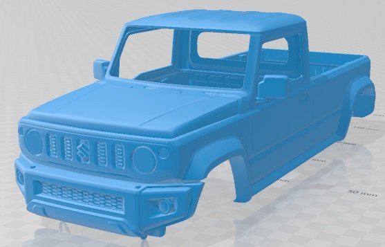 Suzuki Jimny Pickup 2023 Printable Body Car Modelo de impresión 3D .c4d .max .obj .3ds .fbx .stl .blend