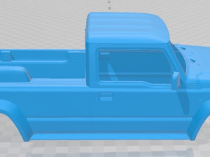 Suzuki Jimny Pickup 2023 Printable Body Car Modelo de impresión 3D
