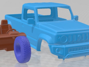 Suzuki Jimny Pickup 2023 Printable Car Modèles 3D en vedette
