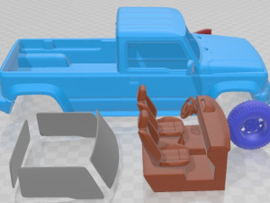 Suzuki Jimny Pickup 2023 Printable Car Modèles 3D en vedette