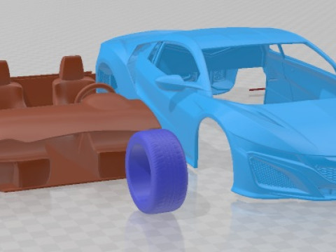 Acura NSX 2016 Printable Car 3D 打印模型