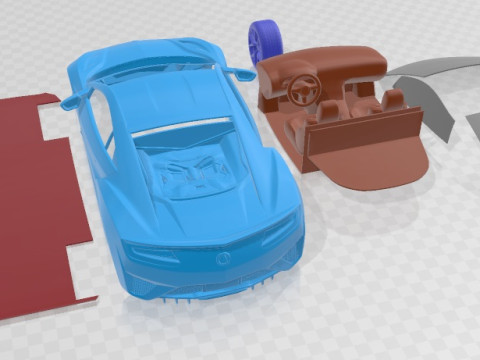 Acura NSX 2016 Printable Car 3D 打印模型