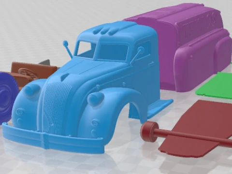 Dodge Airflow Tank Truck 1938 Printable 3D Print Model