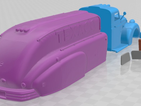 Dodge Airflow Tank Truck 1938 Printable 3D प्रिंट मॉडल
