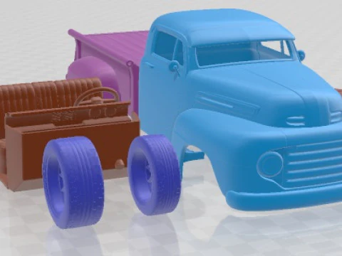 F1 皮卡 Hot Rod 1950 可打印 3D 打印模型