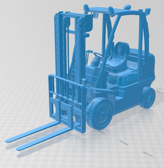 TCM FD35 E1 Forklift 2019 Printable Modèles 3D en vedette .c4d .max .obj .3ds .fbx .stl .blend 