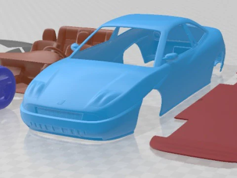 Fiat Coupe Pininfarina 1998 Printable Car 3D Print Model