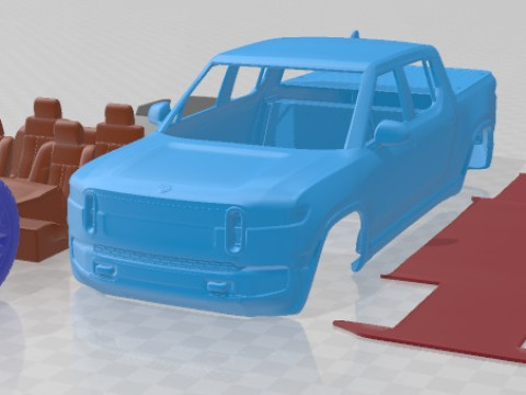 R1T UK Spec Launch Edition 2022 Printable Car 3Dプリントモデル
