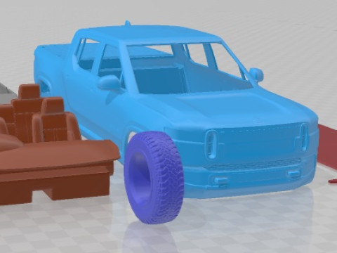 R1T UK Spec Launch Edition 2022 Printable Car 3Dプリントモデル