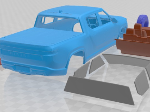 R1T UK Spec Launch Edition 2022 Printable Car 3Dプリントモデル