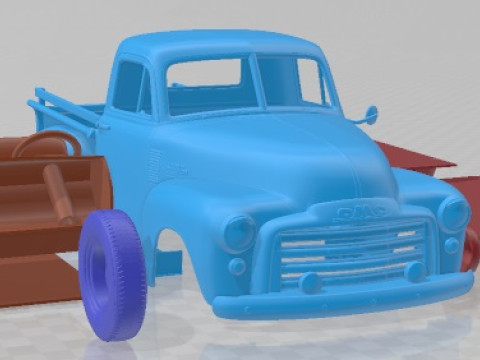 GMC 9300 Pickup Truck 1952 Printable 3D 프린트 모델