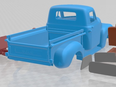 GMC 9300 Pickup Truck 1952 Printable 3D 프린트 모델