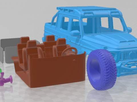 Brabus 900 XLP One of Ten 2023 Printable Car 3D Baskı Modeli