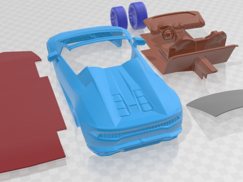 Huracan LP610 4 Spyder 2017 Printable Car 3D Print Model