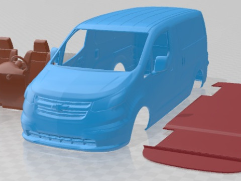 Chevrolet City Express 2023 Printable Van 3Dプリントモデル