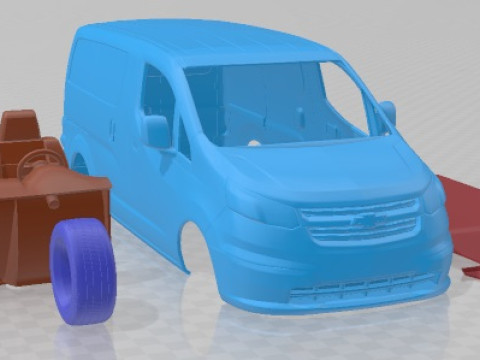 Chevrolet City Express 2023 Printable Van 3D Baskı Modeli