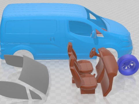 Chevrolet City Express 2023 Printable Van 3D Baskı Modeli