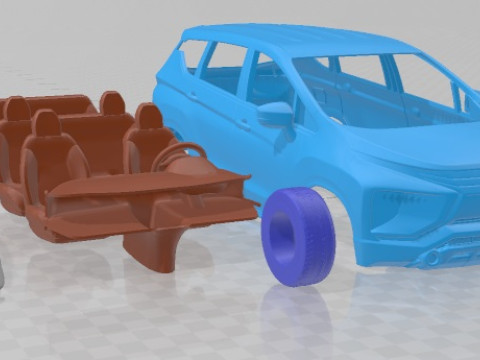 Mitsubishi Xpander 2017 Printable Car Modello di stampa 3D