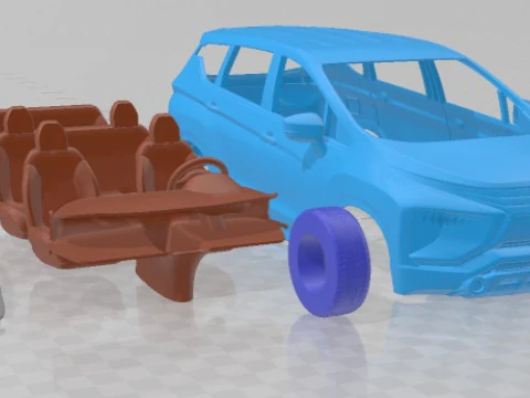 Mitsubishi Xpander 2017 Printable Car 3D Print Model