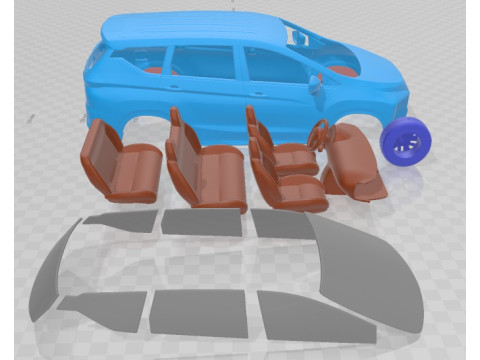 Mitsubishi Xpander 2017 Printable Car Modello di stampa 3D
