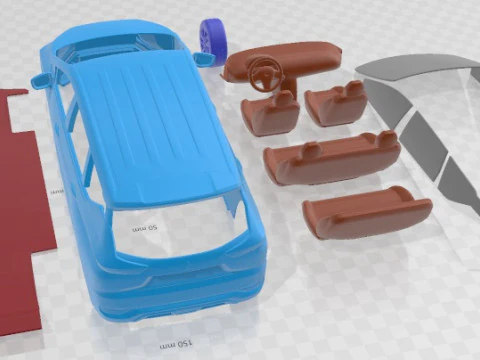 Mitsubishi Xpander 2017 Printable Car 3D Print Model