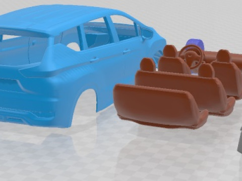 Mitsubishi Xpander 2017 Printable Car Modello di stampa 3D