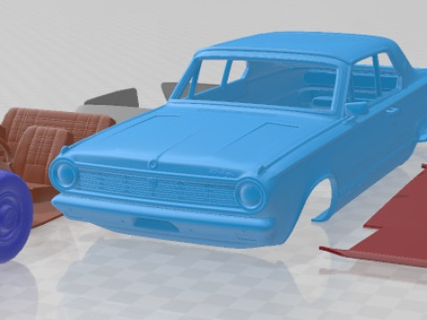 Dodge Dart Mk3 GT Hardtop Coupe 1965 Printable Car 3Dプリントモデル